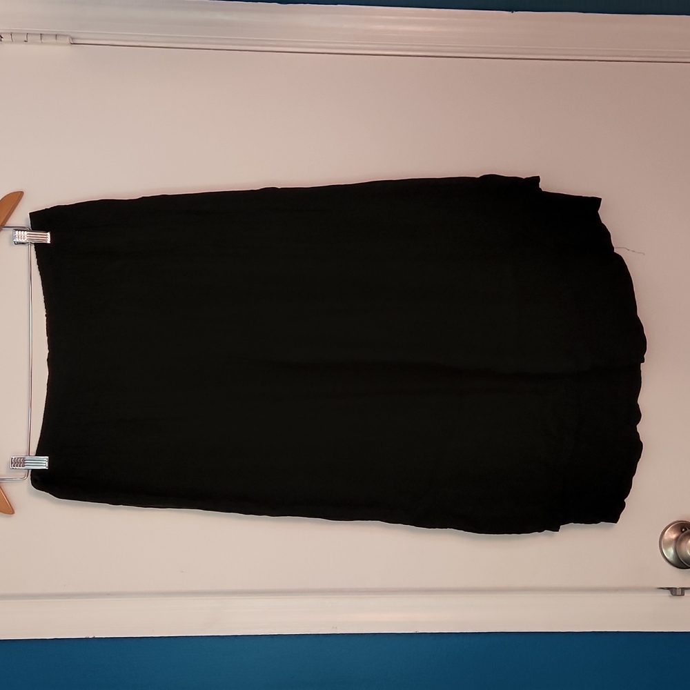 Cropped Double Layer Black Capris By Click - image 1